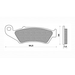Τακάκια Daytona 33204 (FA185)(FD193) Τακάκια Daytona 33204 (FA185)(FD193)